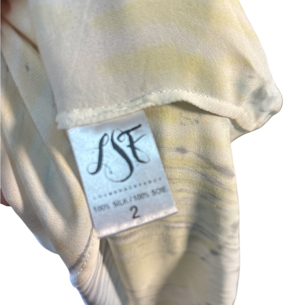 LoveShackFancy Silk Watercolor Maxi Dress Size 2 MSRP $695 - Picture 10 of 11